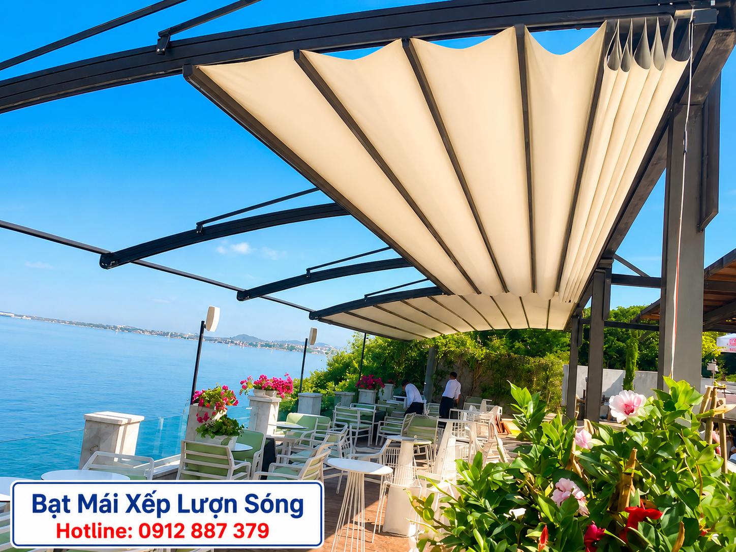 Thi công bạt xếp che nắng tại Buôn Hồ, Đắk Lắk Thi công bạt xếp che nắng tại Buôn Hồ, Đắk Lắk