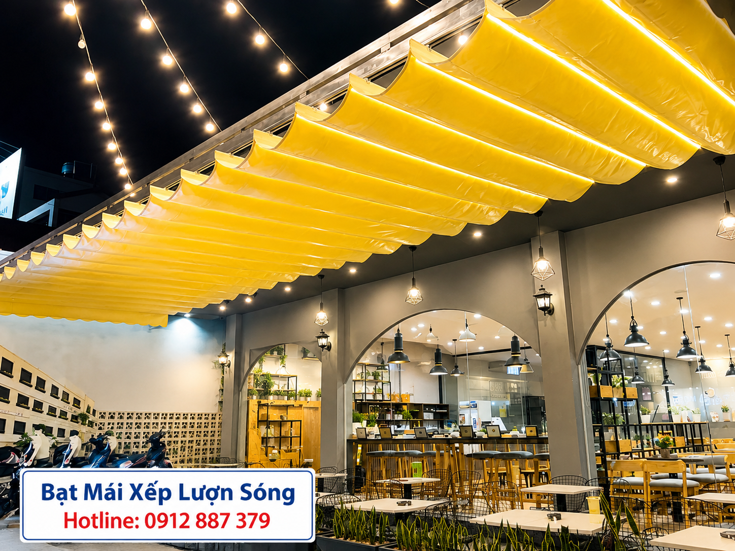 Thi Công Bạt Kéo Mái Xếp Lượn Sóng tại Krông Pắc, Đắk Lắk