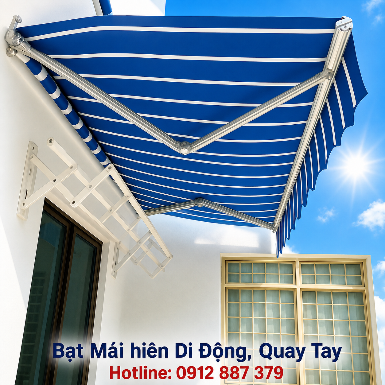 Mái hiên di động bền đẹp, giá rẻ tại Đắk Mil, Đắk Nông 