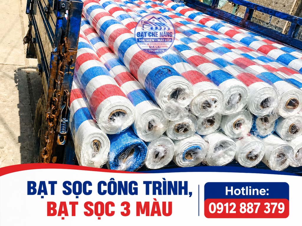 Báo Giá Bạt Sọc 3 Màu Tại Gia Nghĩa, Bán Bạt Sọc Công Trình Tại Đắk Nông