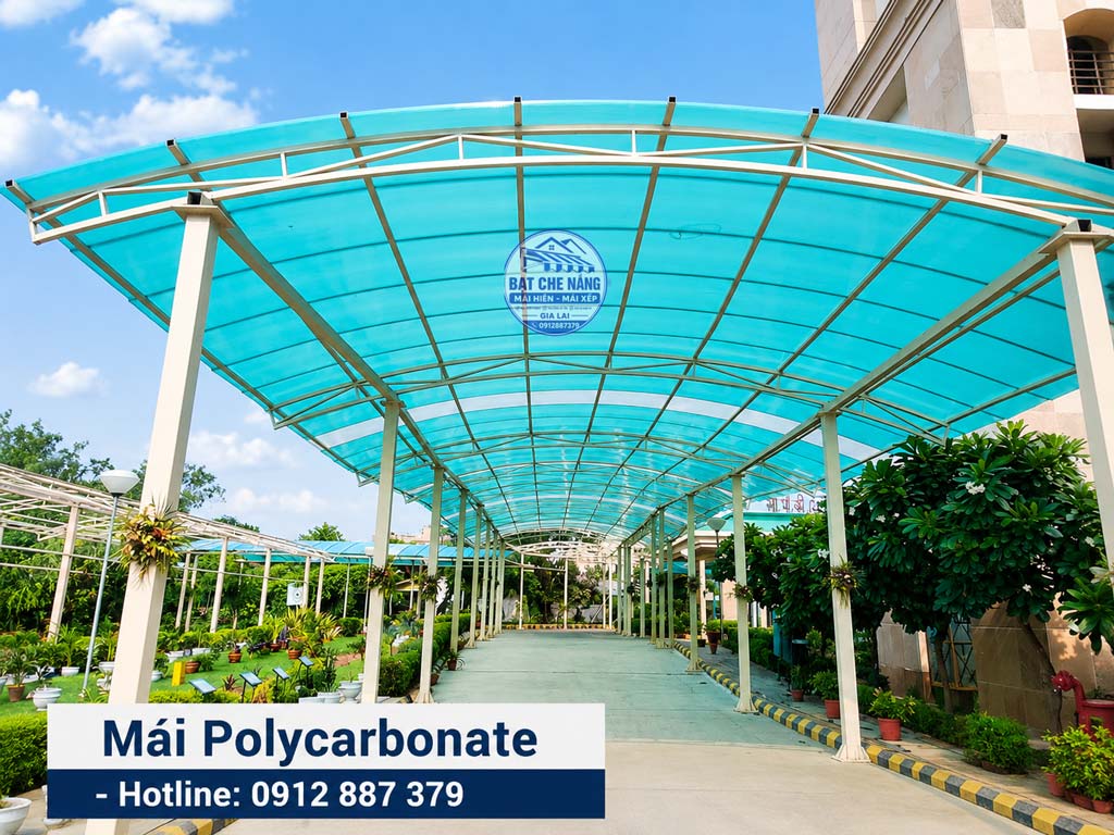 Thi Công Làm Mái Che Polycarbonate Tại Gia Nghĩa, Thay Kính Nhựa Poly Đặc tại Đắk Nông