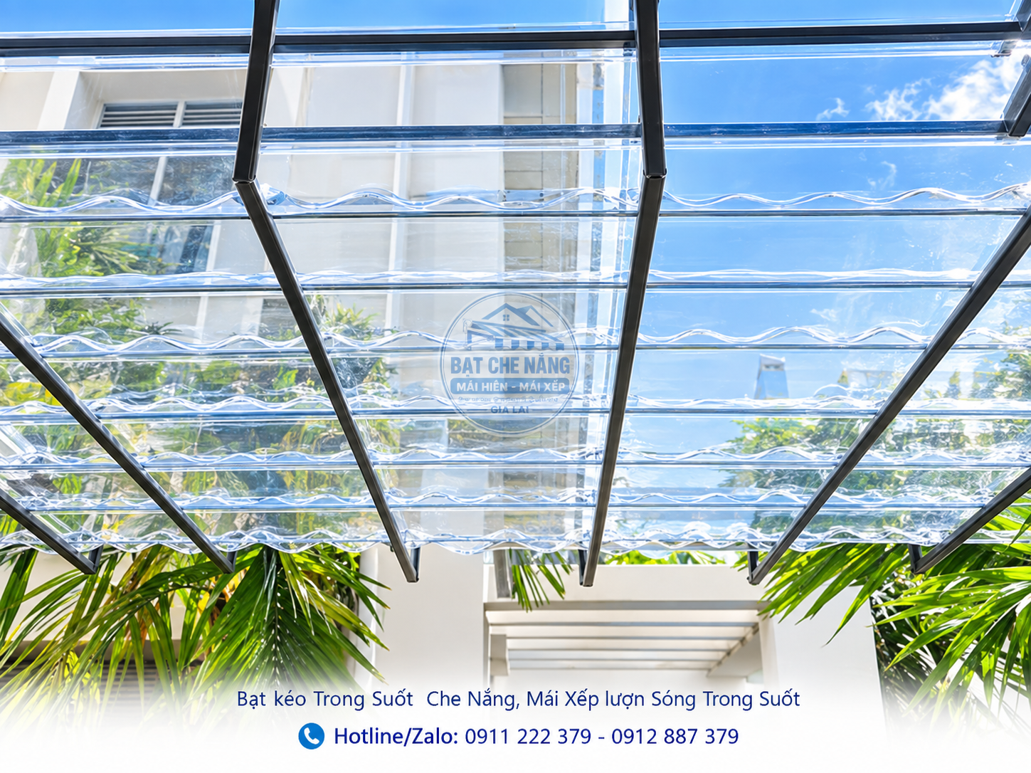 Làm Mái Che Bạt Trong Suốt (Che Mưa Lấy Sáng) Tại Krông Pắc & Đắk Lắk