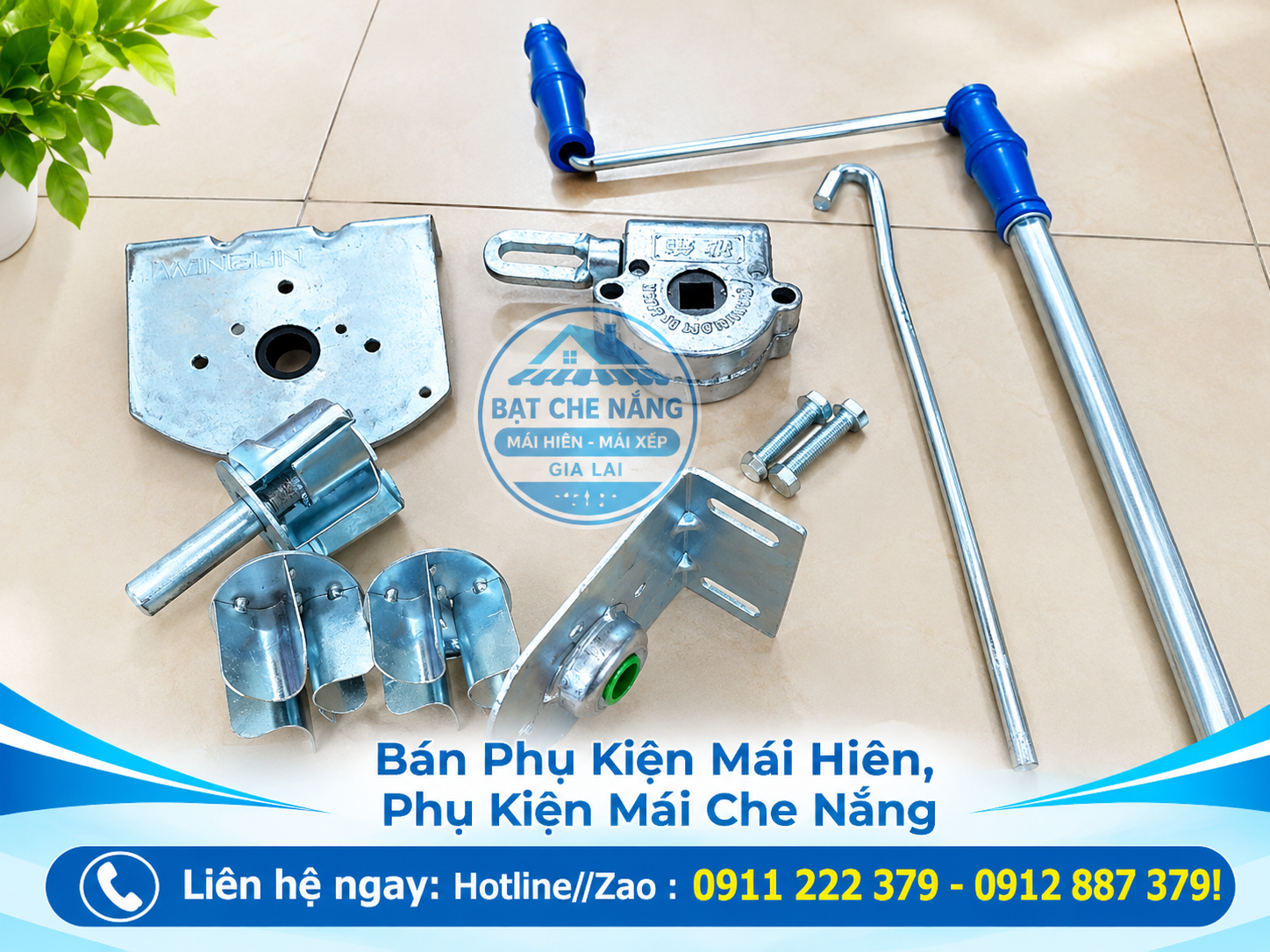Bán Phụ Kiện Mái Hiên, Phụ Kiện Mái Che Nắng tại Ea Kar, Đắk Lắk